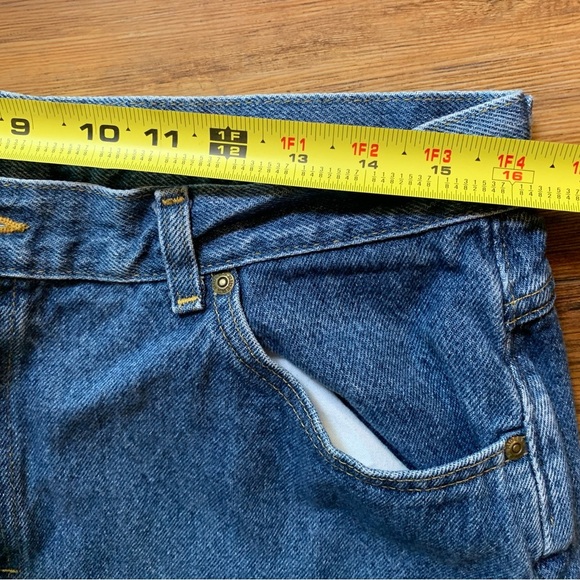 Riders 1305544 100% Cotton Rigid Medium Wash High Rise Straight Leg Jeans Sz 18L - Picture 8 of 13